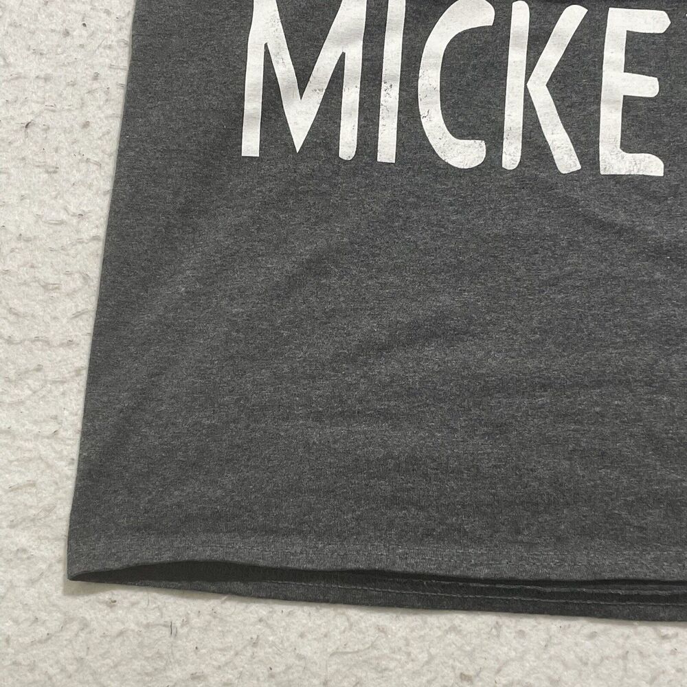 Disney Parks Men's Small I'll Be Your Mickey Mouse Tee Gray Graphic T Shirt - Picture 2 of 14